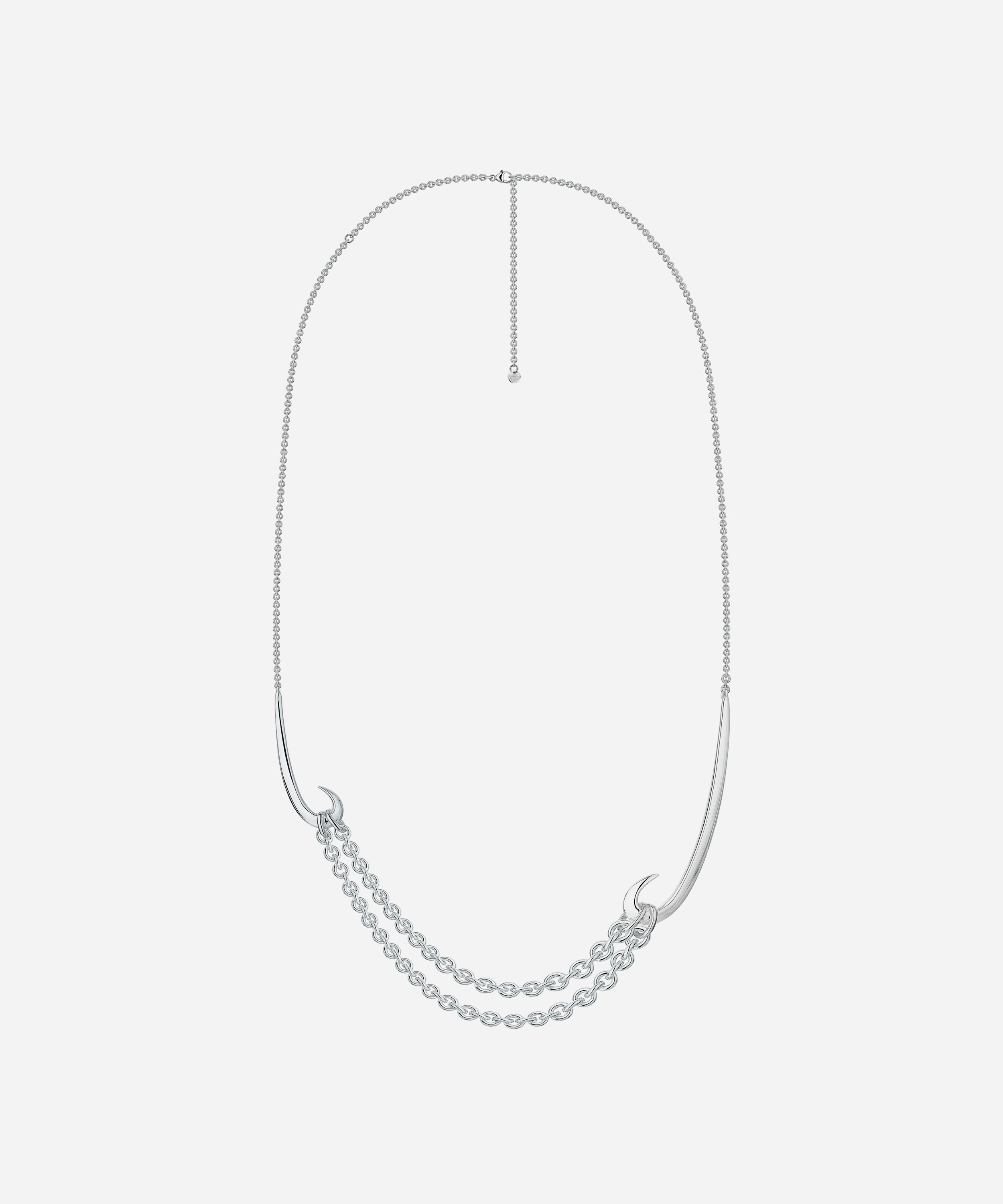 Shaun Leane Silver Double Hook Necklace