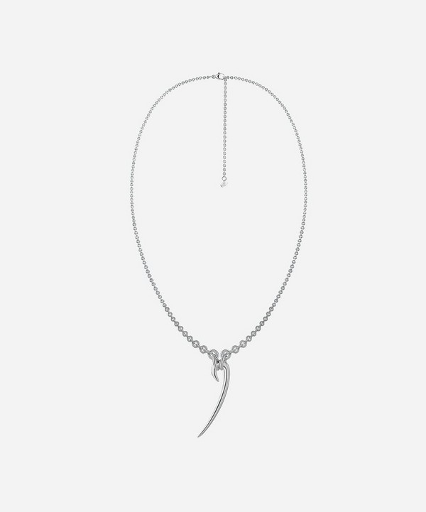 Shaun Leane - Silver Hook Drop Pendant Necklace image number null
