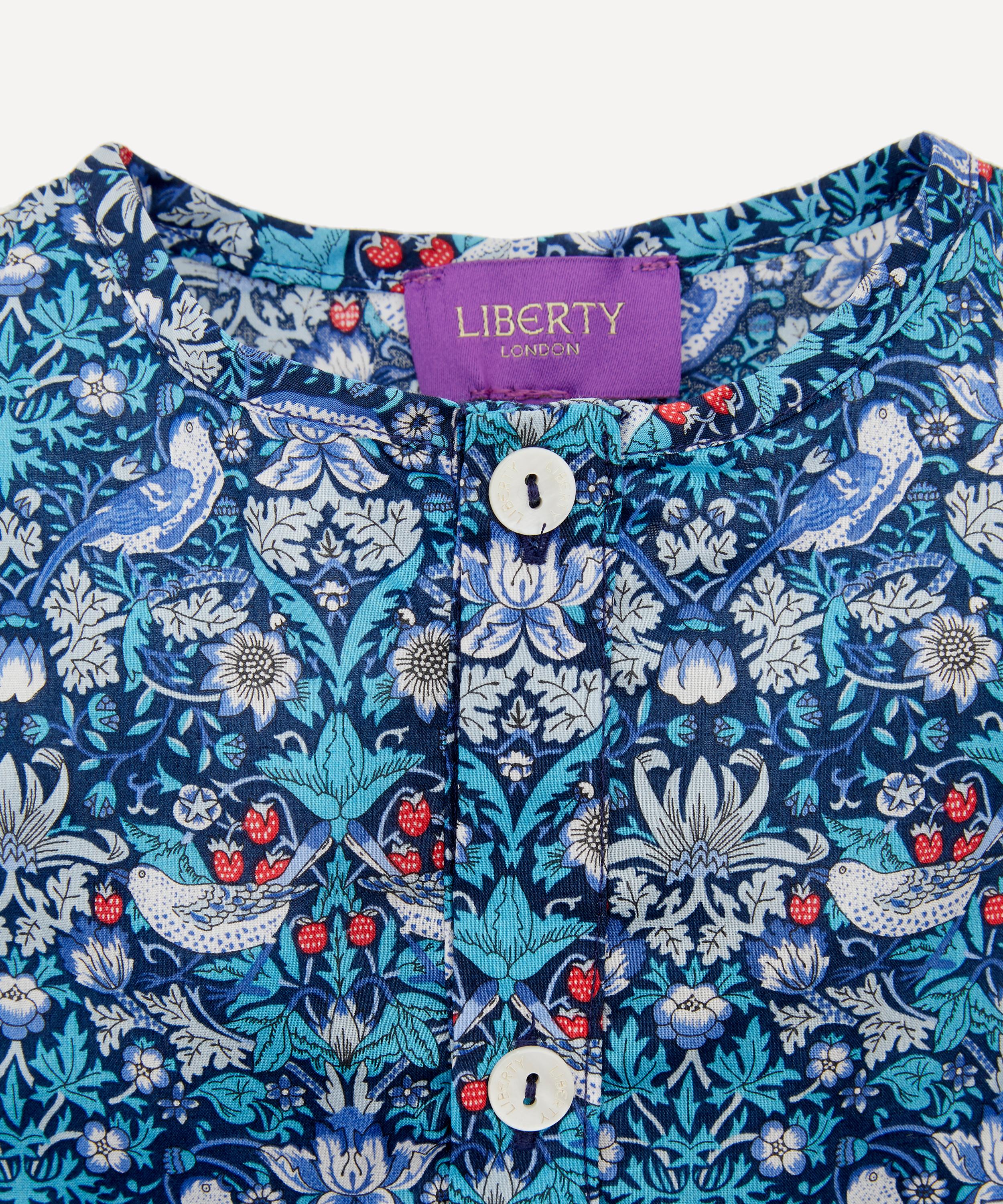 Liberty - Strawberry Thief Button-Up Romper 3-24 Months image number 1
