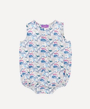 Liberty - Queue For The Zoo Button-Up Romper 3-24 Months image number 0