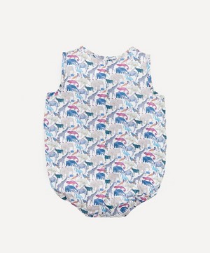 Liberty - Queue For The Zoo Button-Up Romper 3-24 Months image number 2