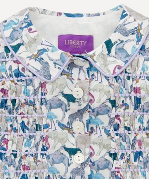 Liberty - Queue For The Zoo Long Sleeved Shirt Dress 2-10 Years image number 1