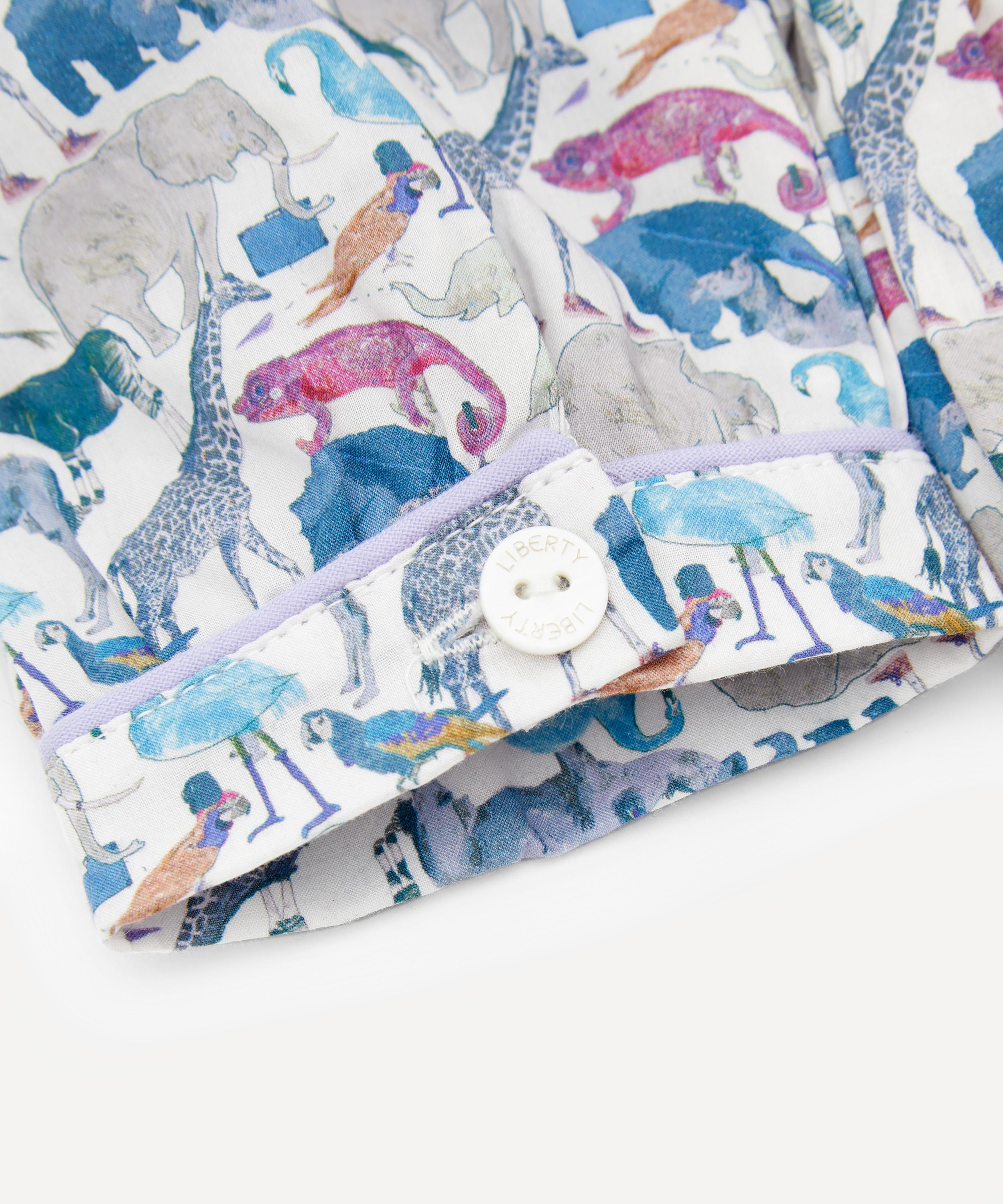 Liberty - Queue For The Zoo Long Sleeved Shirt Dress 2-10 Years image number 3