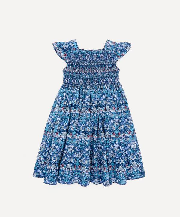 Liberty - Strawberry Thief Ruched Ruffle Dress 2-10 Years image number 0