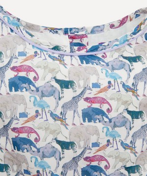 Liberty - Queue For The Zoo Short Sleeved Dress 2-10 Years image number 1