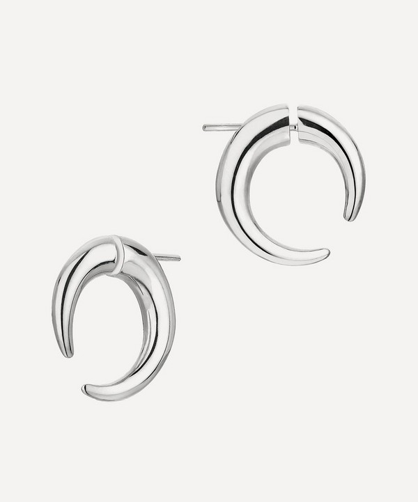 Shaun Leane - Silver Quill Small Hoop Earrings image number null
