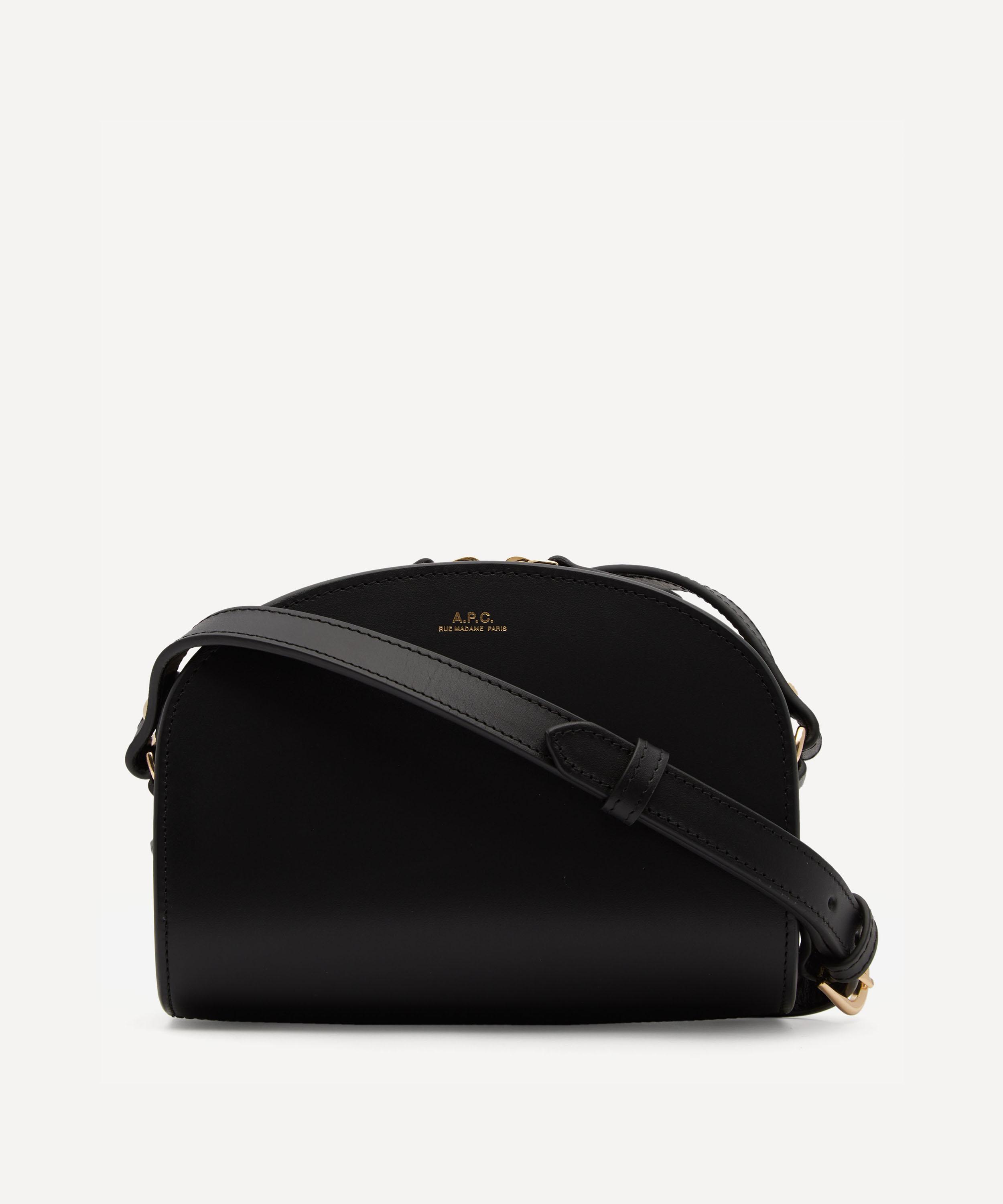 Demi Lune Mini Shoulder Bag in Black - A P C