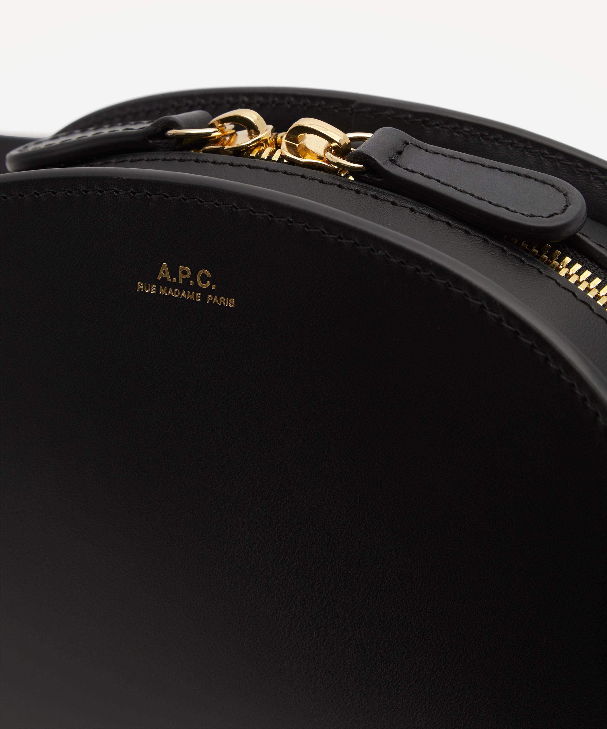 A.P.C. - Mini Leather Demi-Lune Bag image number 4