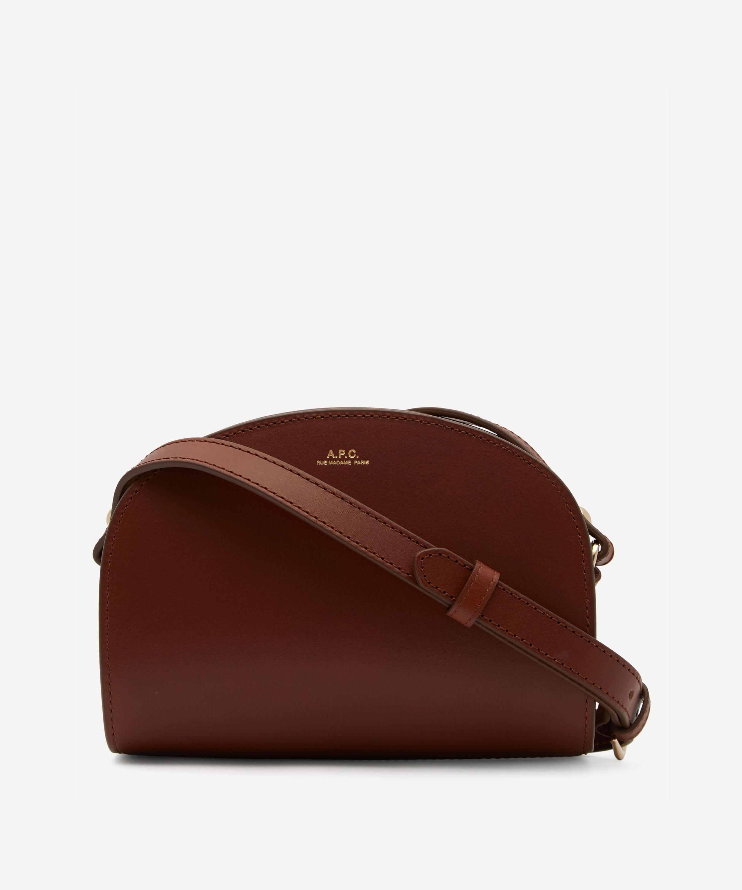 A.P.C. - Mini Leather Demi-Lune Bag image number 0