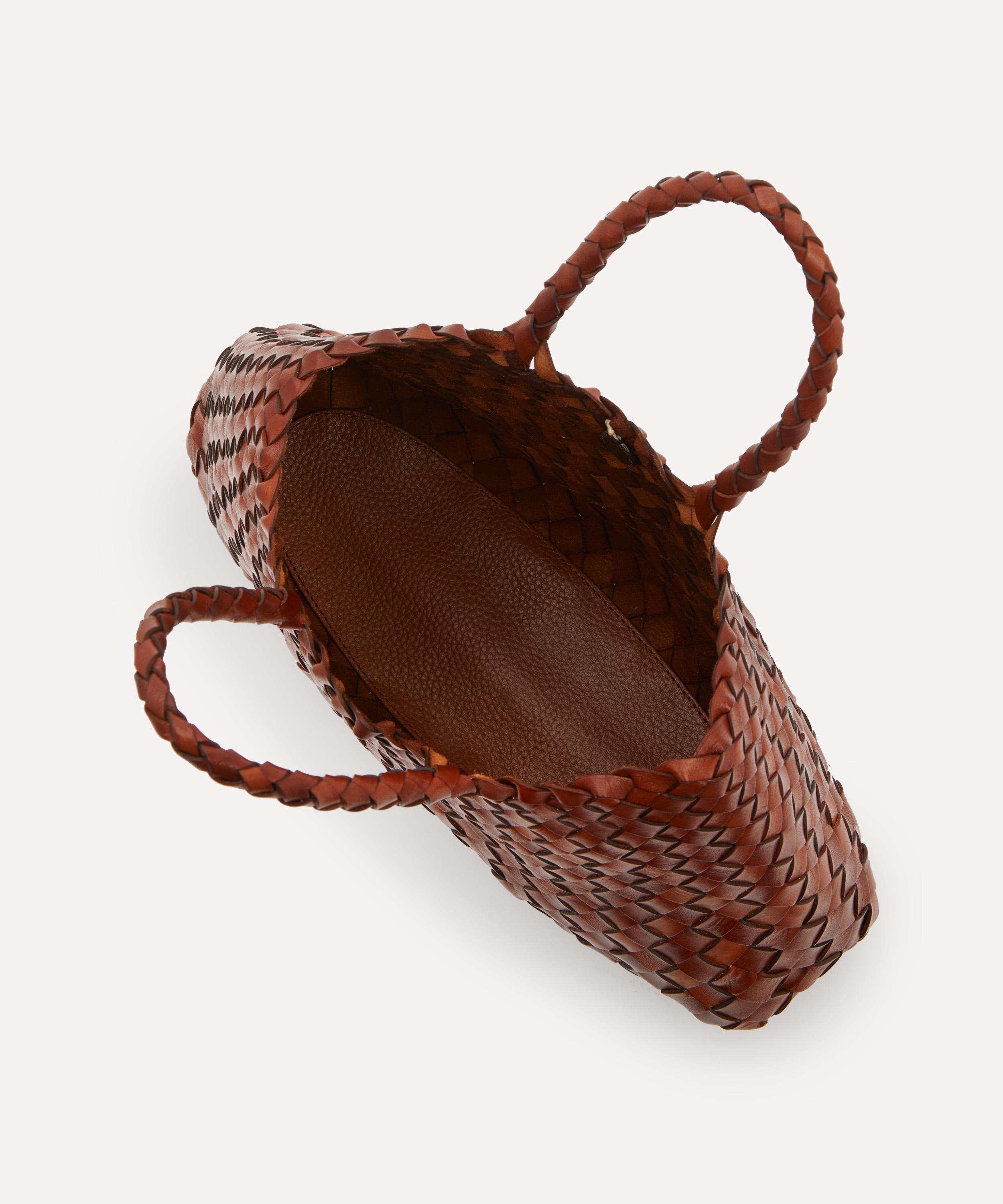 Dragon Diffusion - Small Santa Croce Woven Leather Bag image number 4