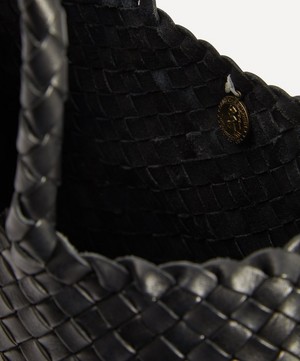 Dragon Diffusion - Small Santa Croce Woven Leather Tote Bag image number 5