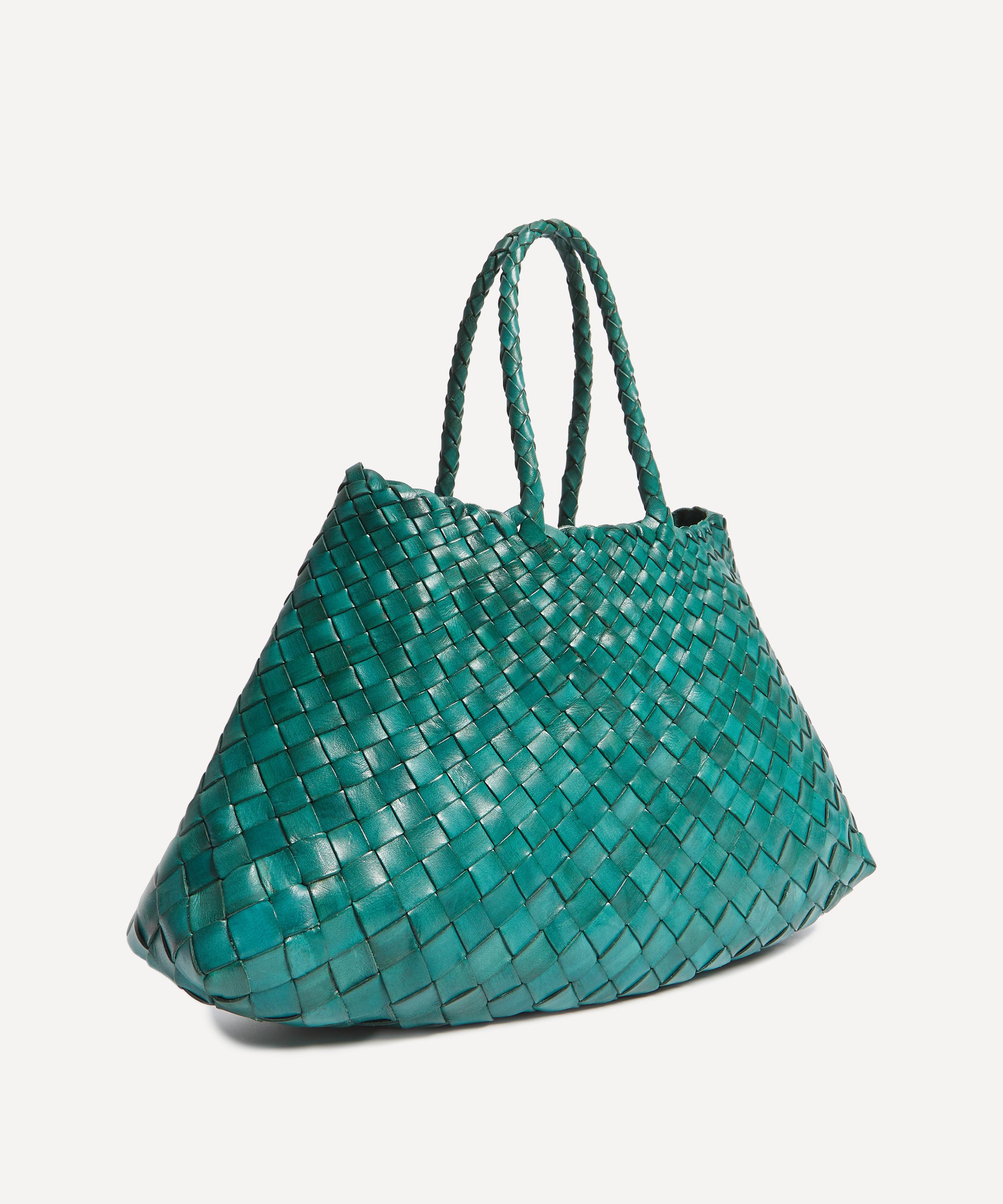 Dragon Diffusion - Small Santa Croce Woven Leather Bag image number 