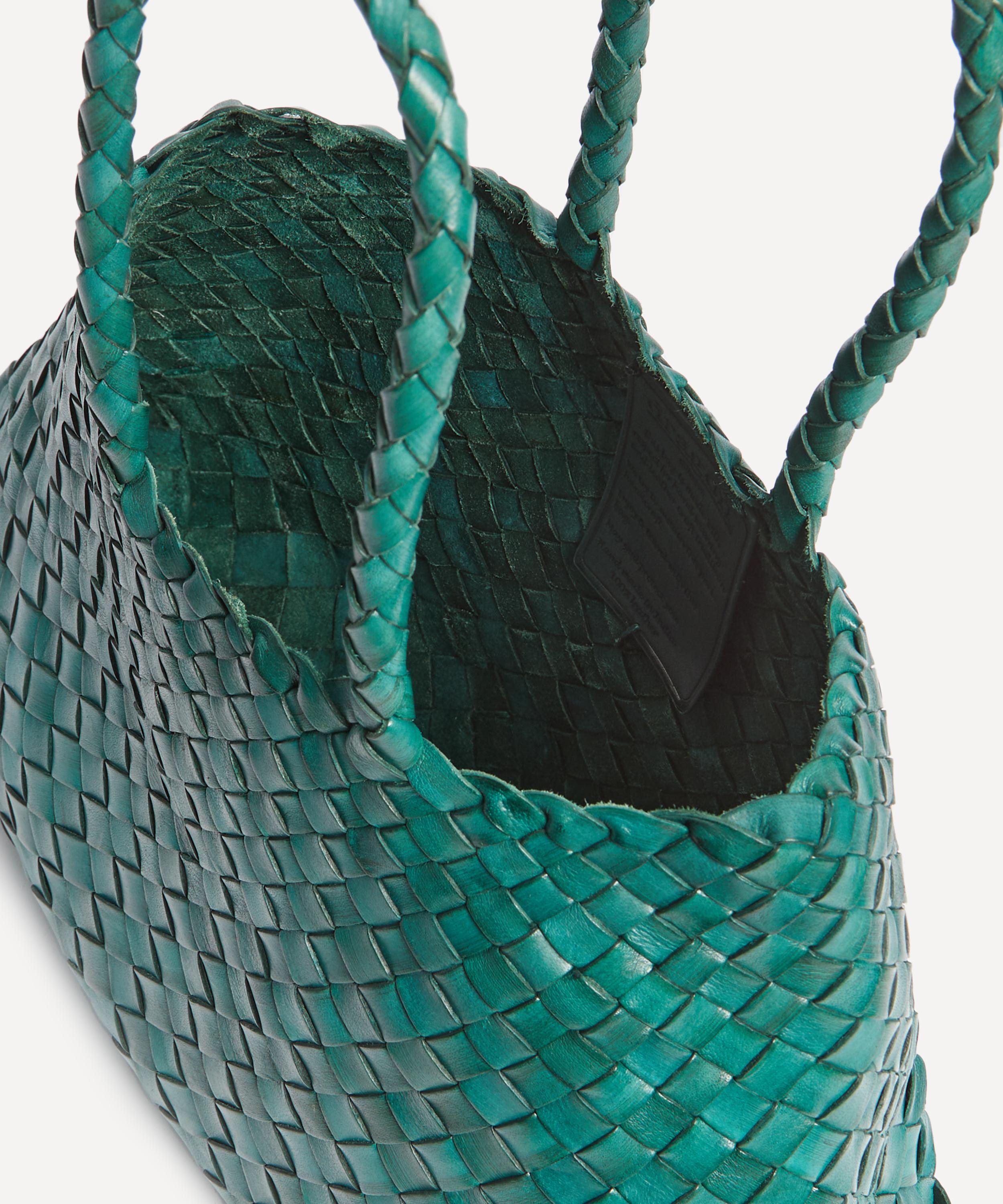 Dragon Diffusion - Small Santa Croce Woven Leather Bag image number 