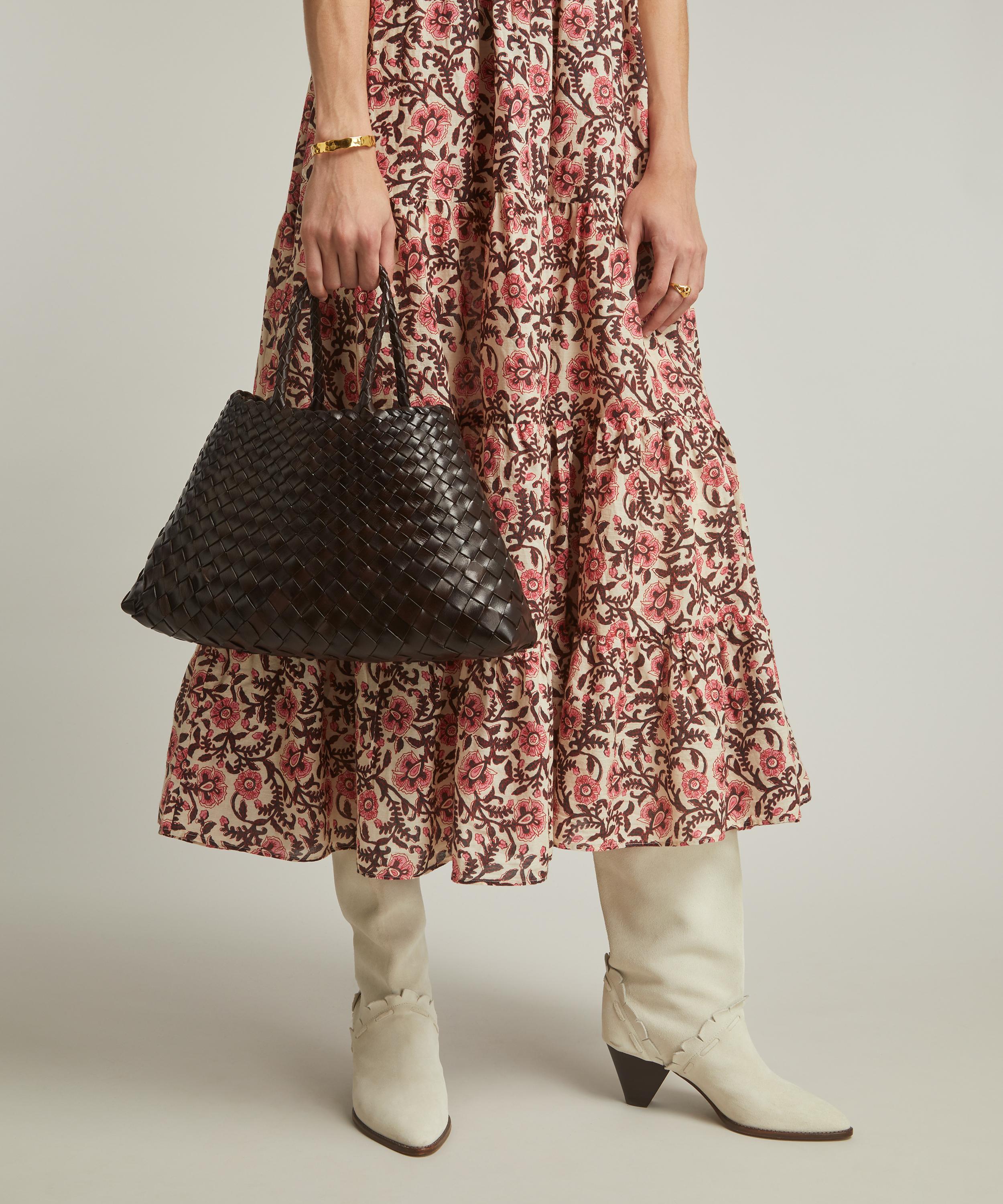 Dragon Diffusion - Small Santa Croce Woven Leather Bag image number 1