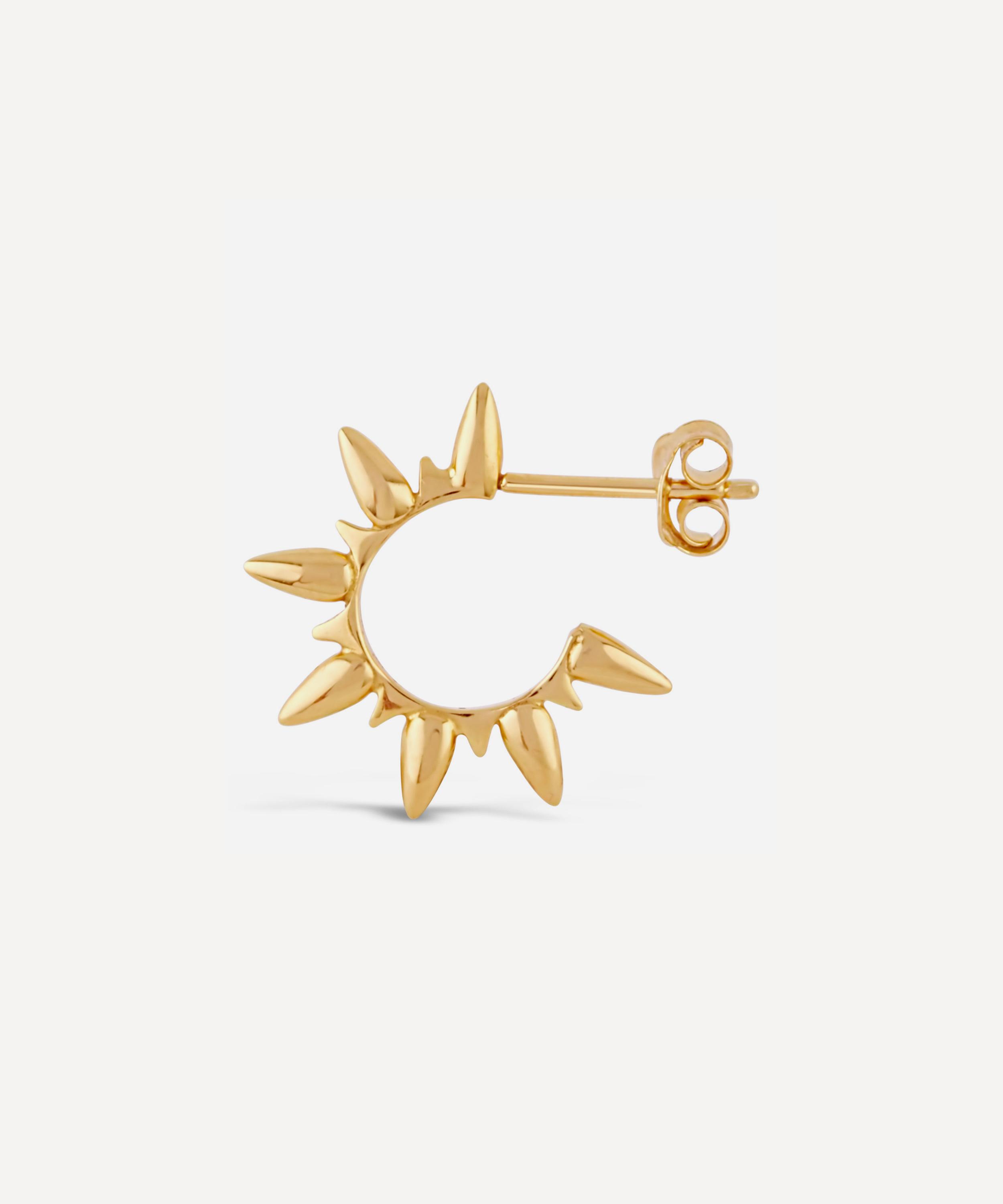 Dinny Hall - Gold Plated Vermeil Silver Sunbeam Ada Hoop Earrings image number 1