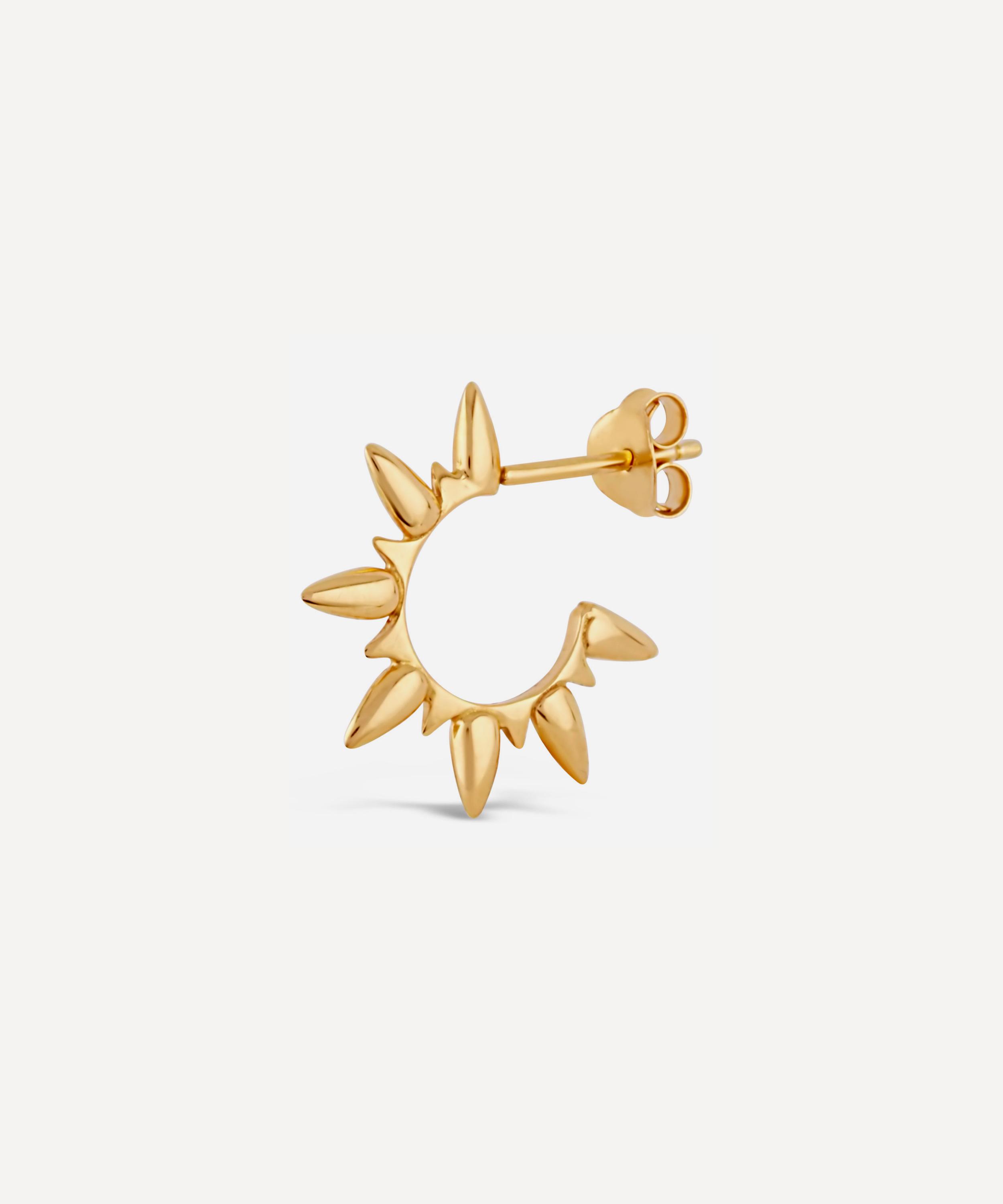 Dinny Hall - Gold Plated Vermeil Silver Sunbeam Ada Hoop Earrings image number 2