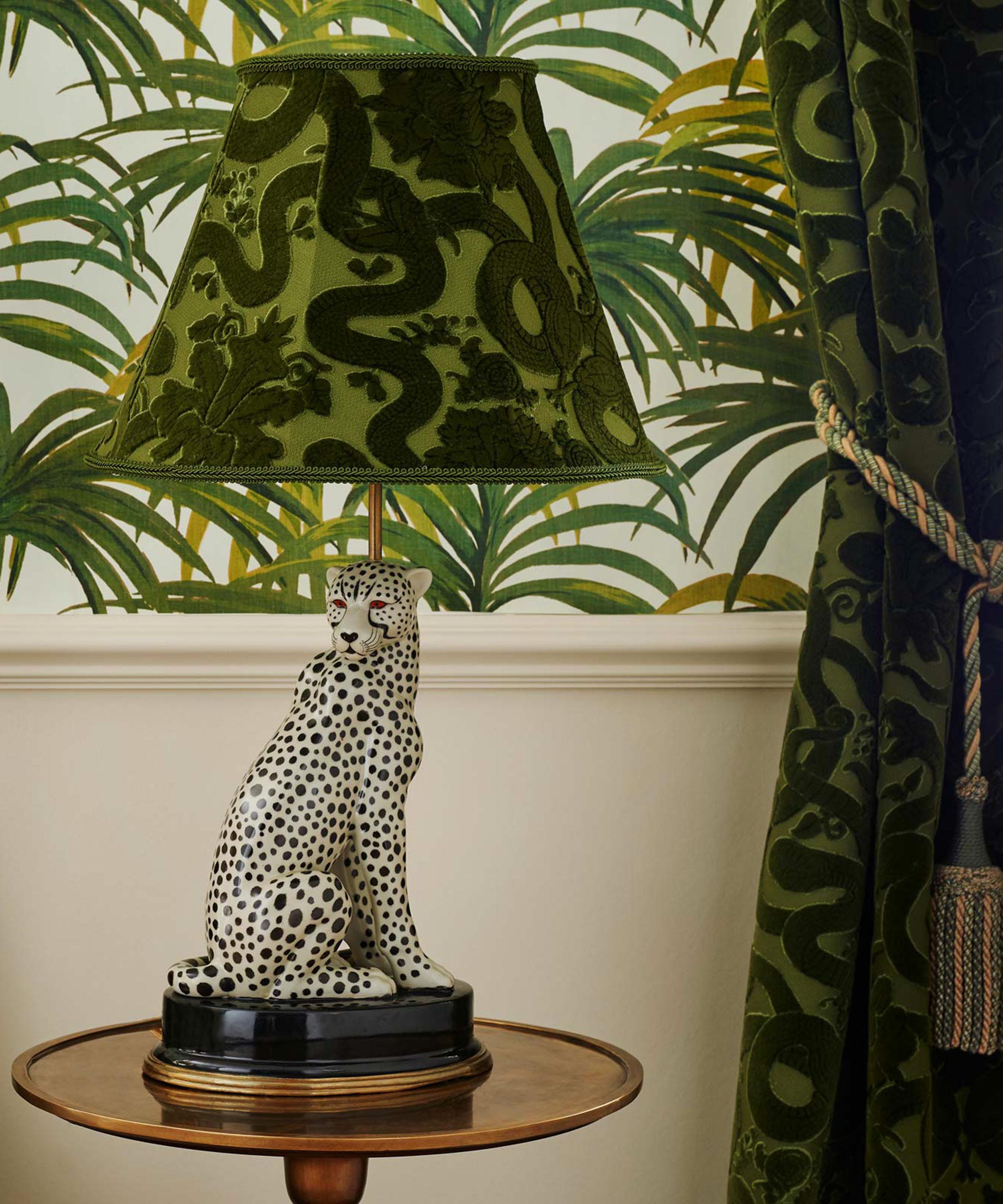 House of Hackney - Anaconda Marlow Cotton Velvet Lampshade image number 1