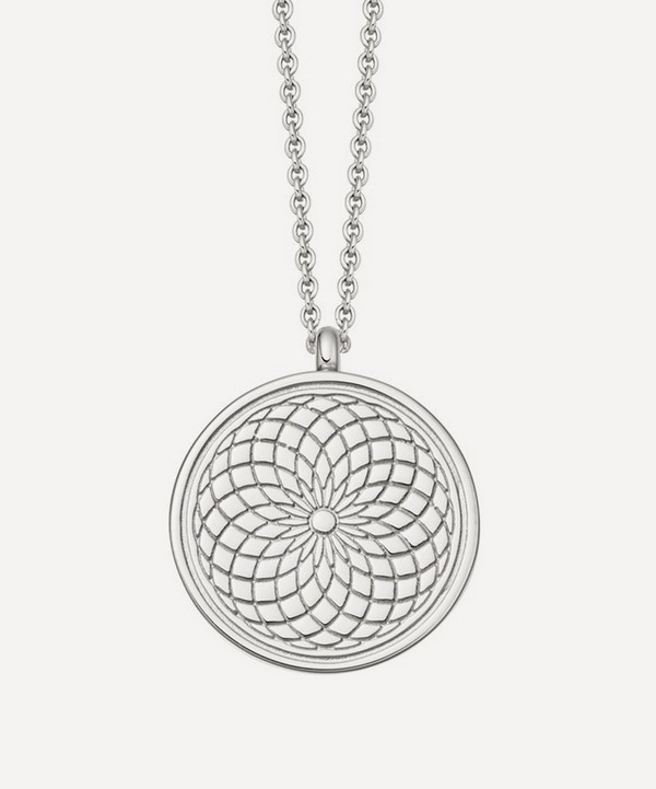 Astley Clarke - Silver Celestial Radial Locket Necklace image number null