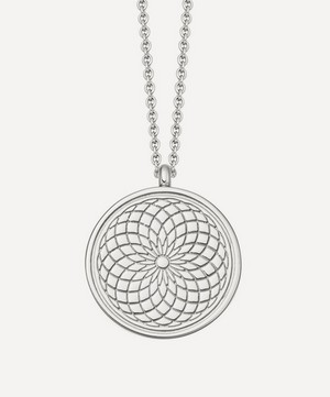Astley Clarke - Silver Celestial Radial Locket Necklace image number 0