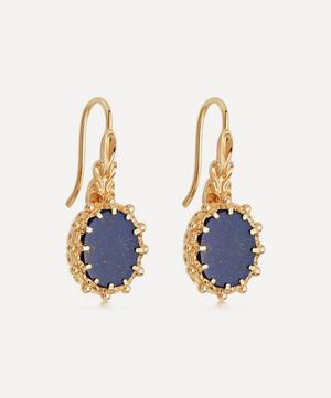 Astley Clarke - Gold Plated Vermeil Silver Floris Lapis Lazuli Drop Earrings image number 0