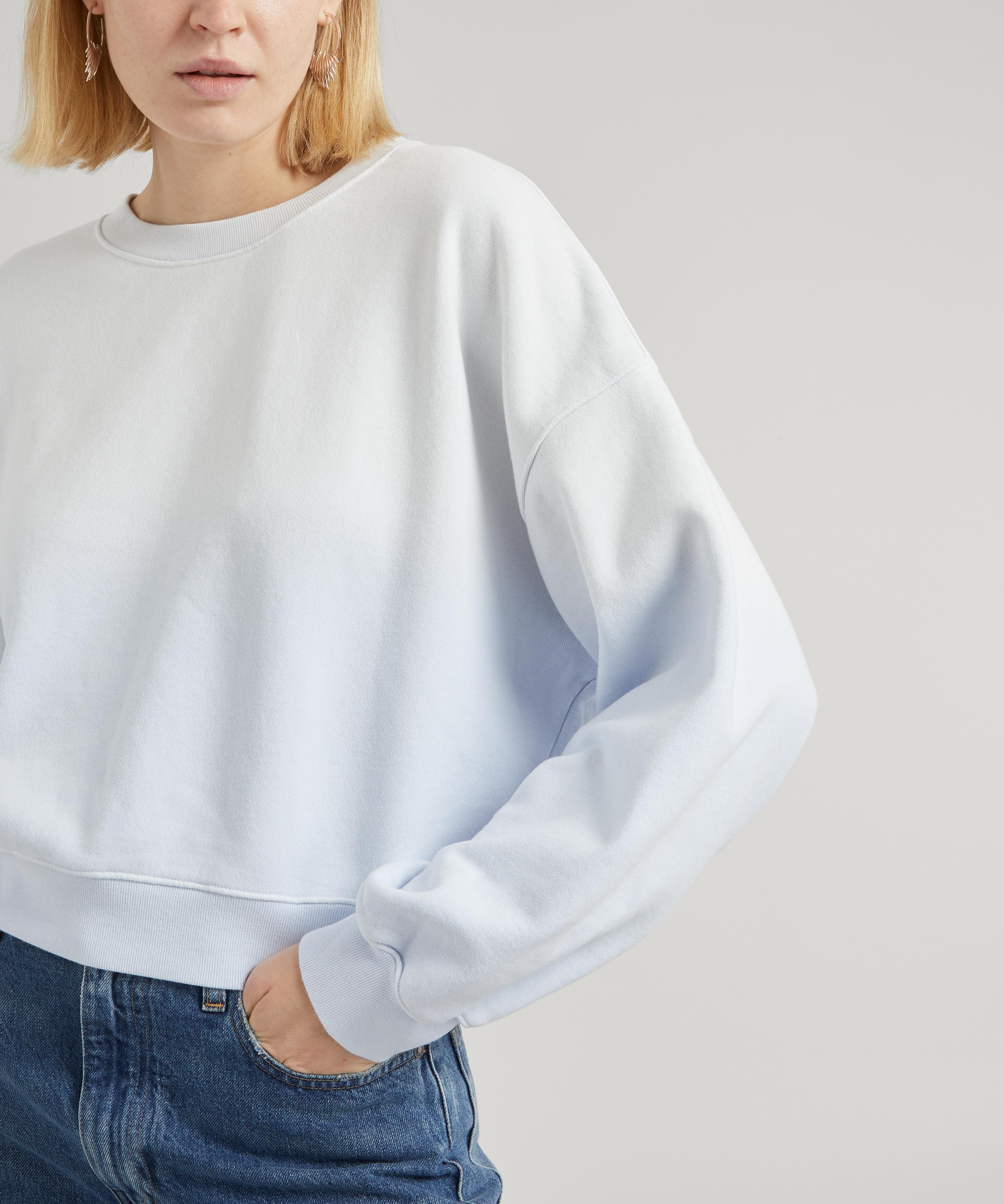 agolde balloon sleeve tie dye sweatshirt