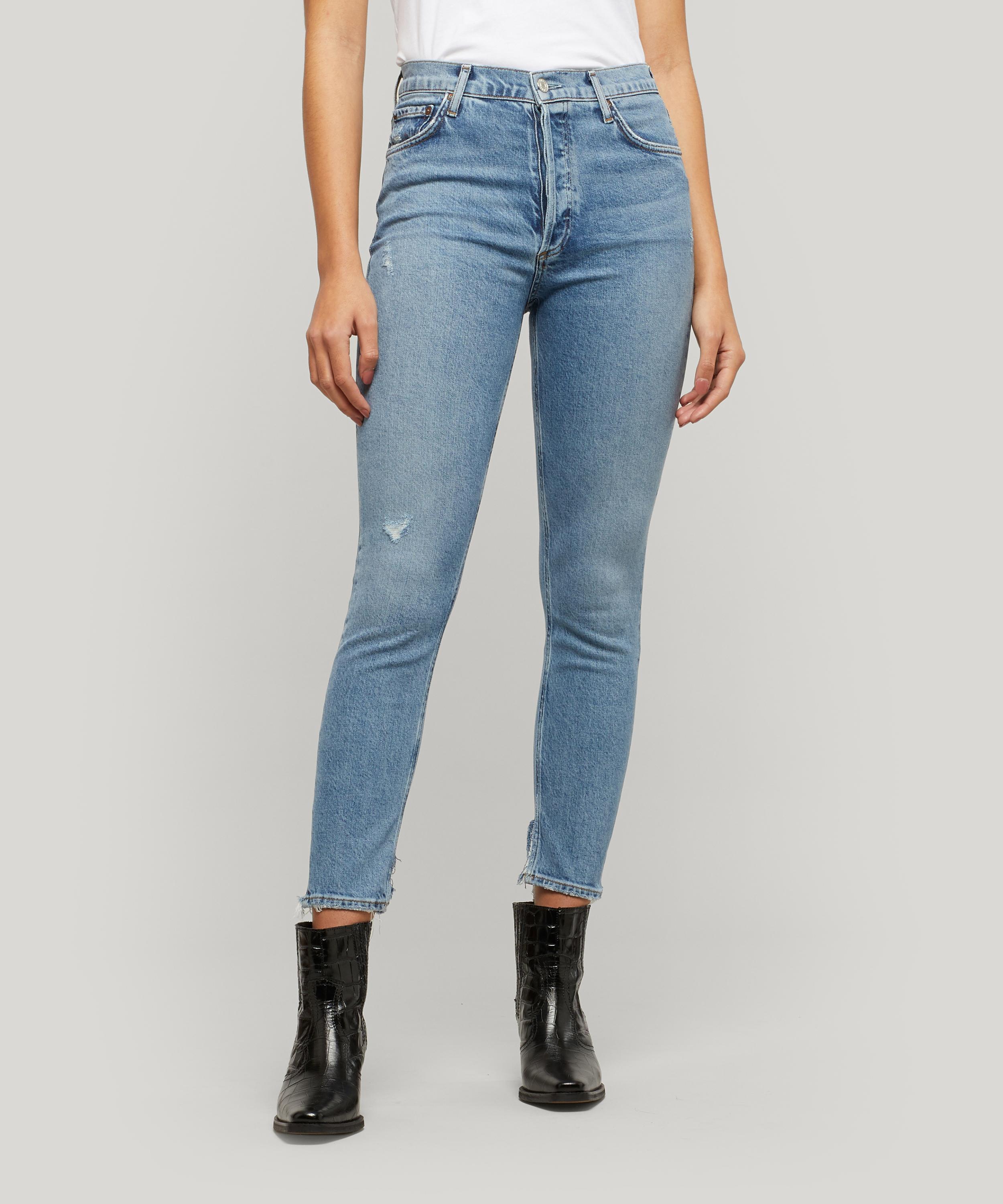nico high rise light blue skinny jeans