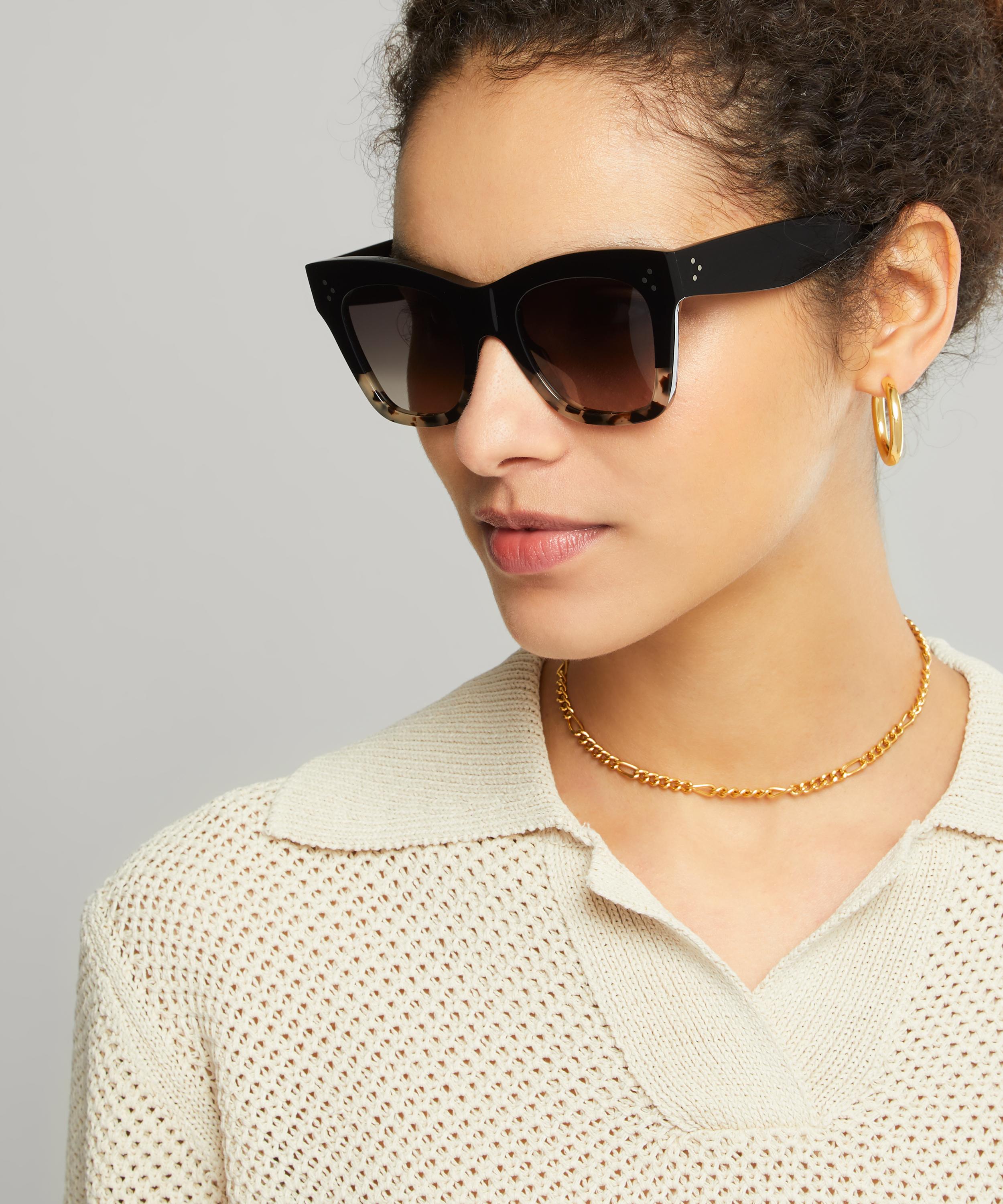 Celine - Cat-Eye Bicolour Acetate Sunglasses image number 1