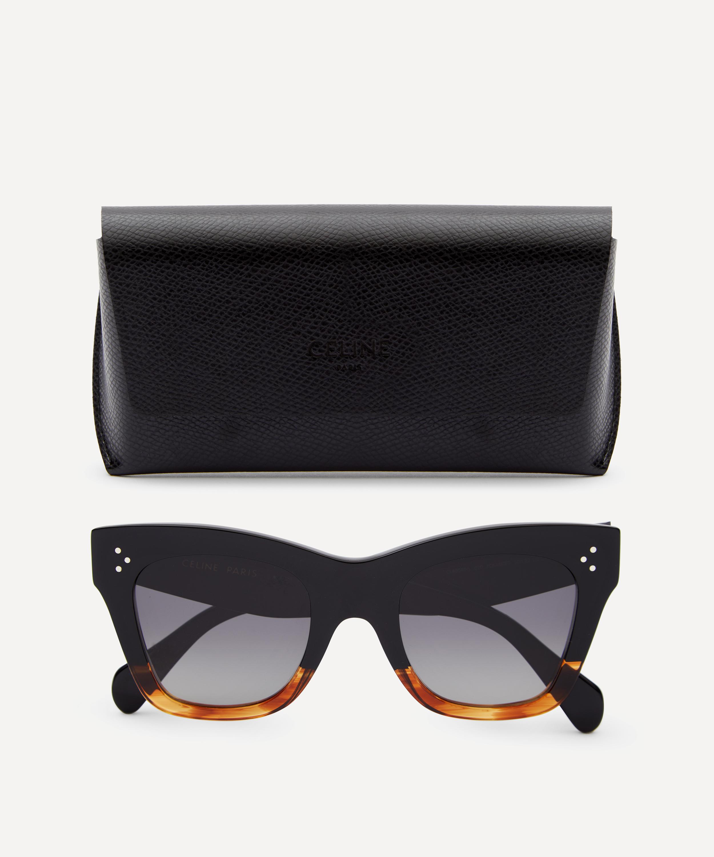 Celine - Cat-Eye Bicolour Acetate Sunglasses image number 4