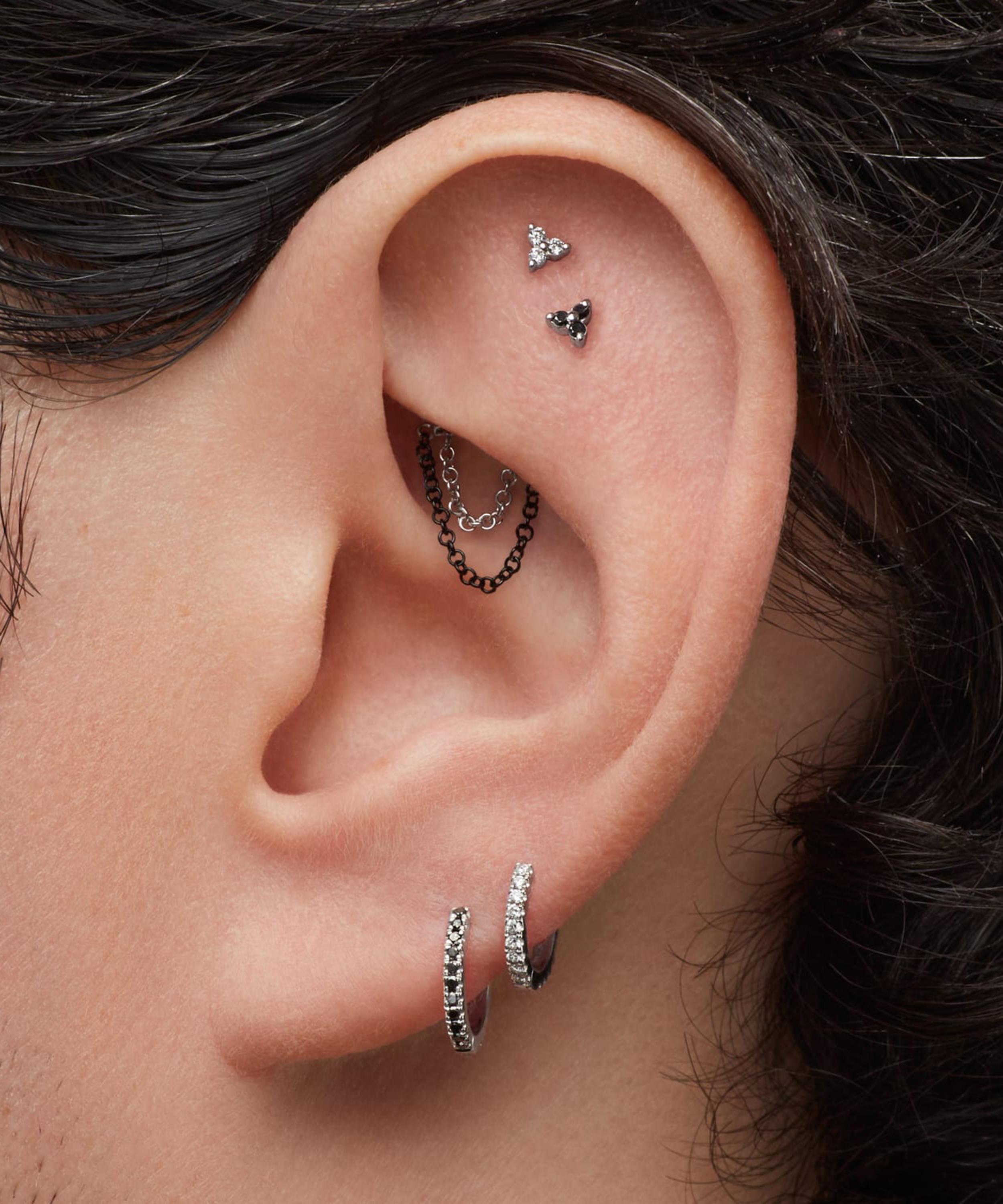 Threaded deals stud earrings