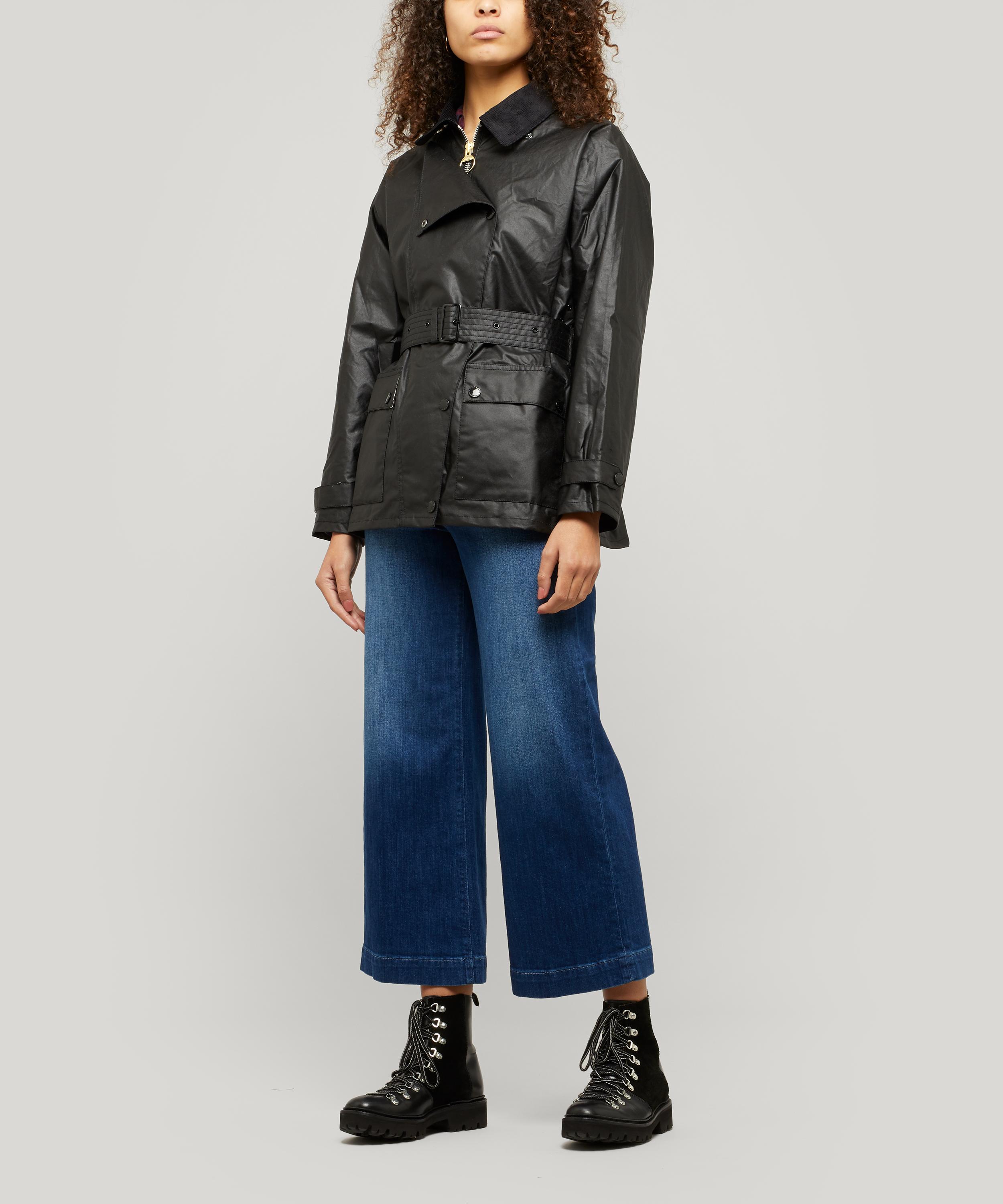barbour ladies belted wax jackets