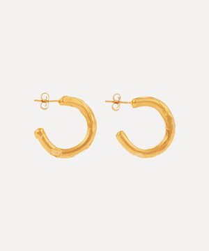 Alighieri - Gold-Plated The Etruscan Reminder Hoop Earrings image number 2
