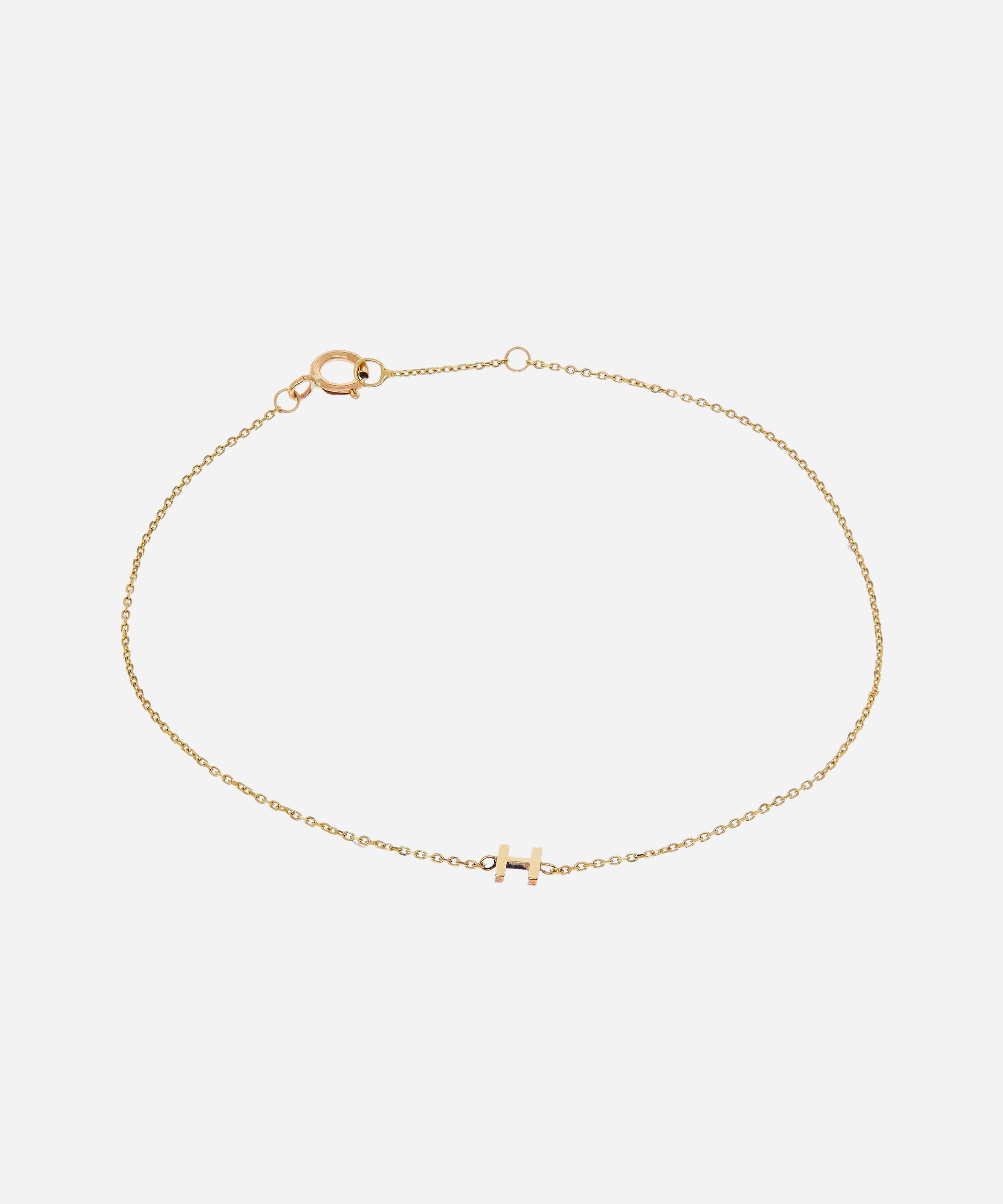 Gold H Initial Bracelet | Liberty