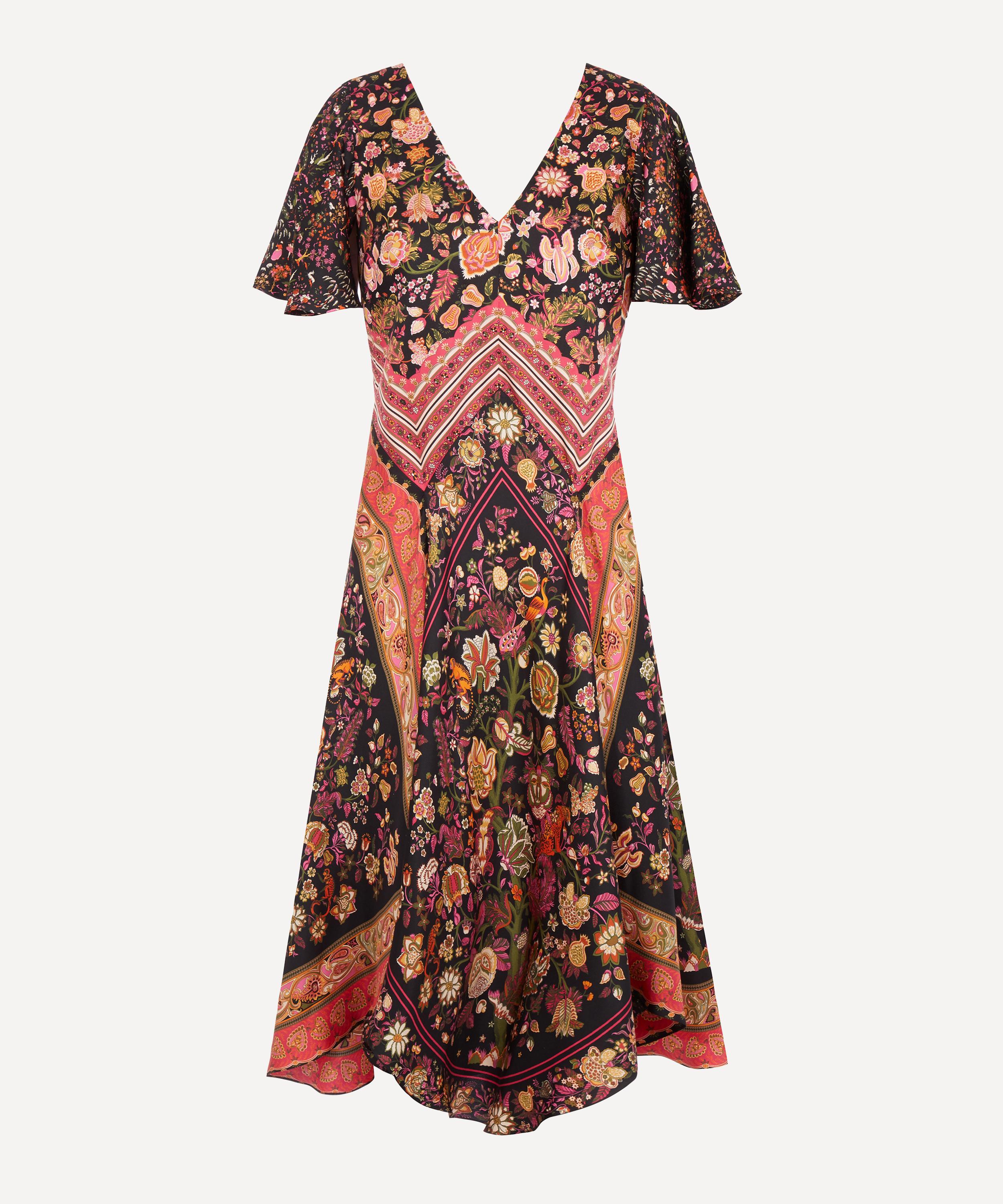 Liberty - Tree of Life Silk Satin Scarf Dress image number 0