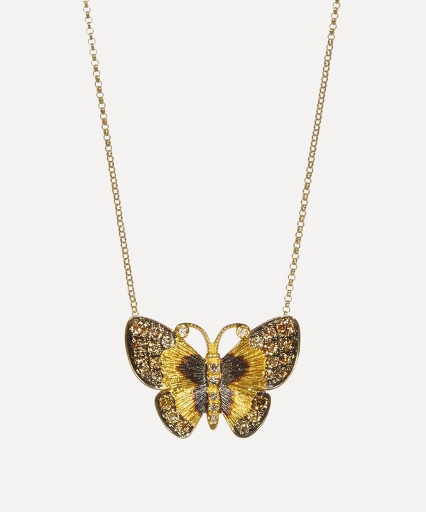 Annoushka - 18ct Gold Butterflies Diamond Pendant Necklace image number null