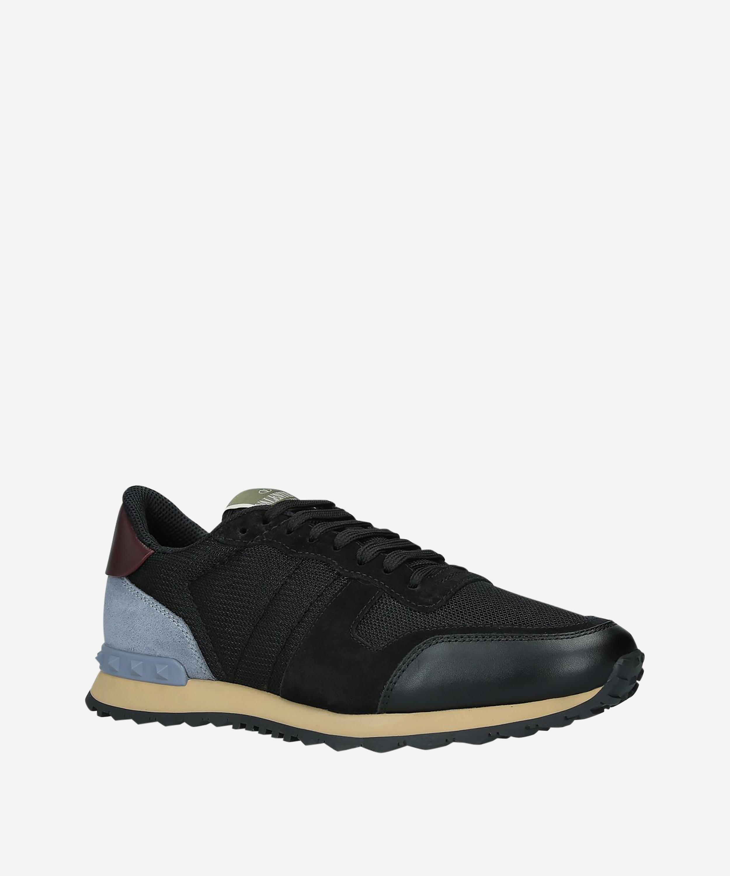 Valentino Garavani - Rockrunner Suede and Mesh Sneakers image number 0