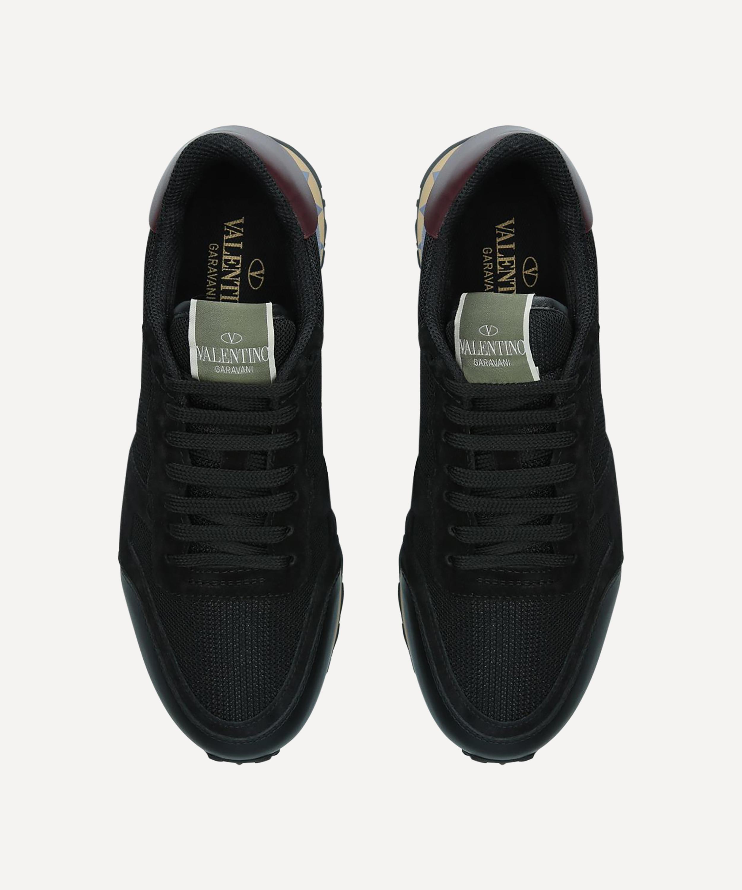 Valentino Garavani - Rockrunner Suede and Mesh Sneakers image number 1