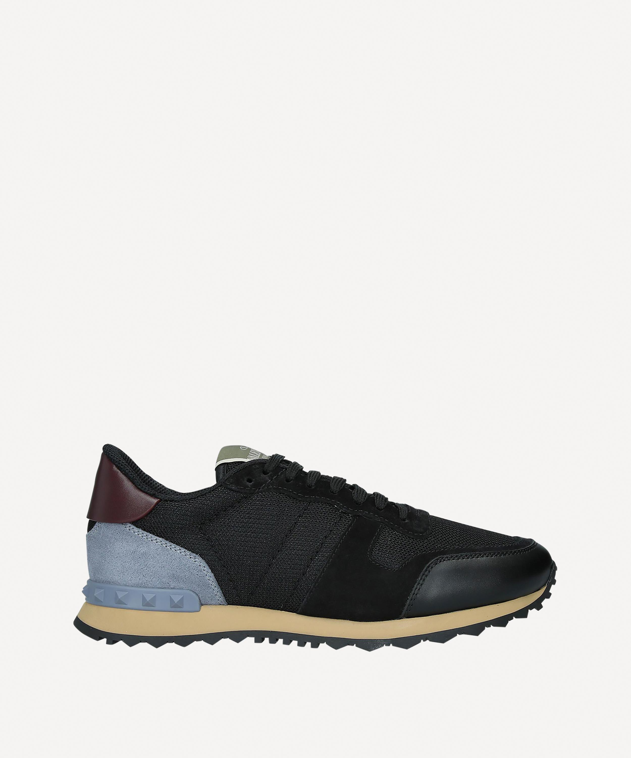 Valentino Garavani - Rockrunner Suede and Mesh Sneakers image number 3