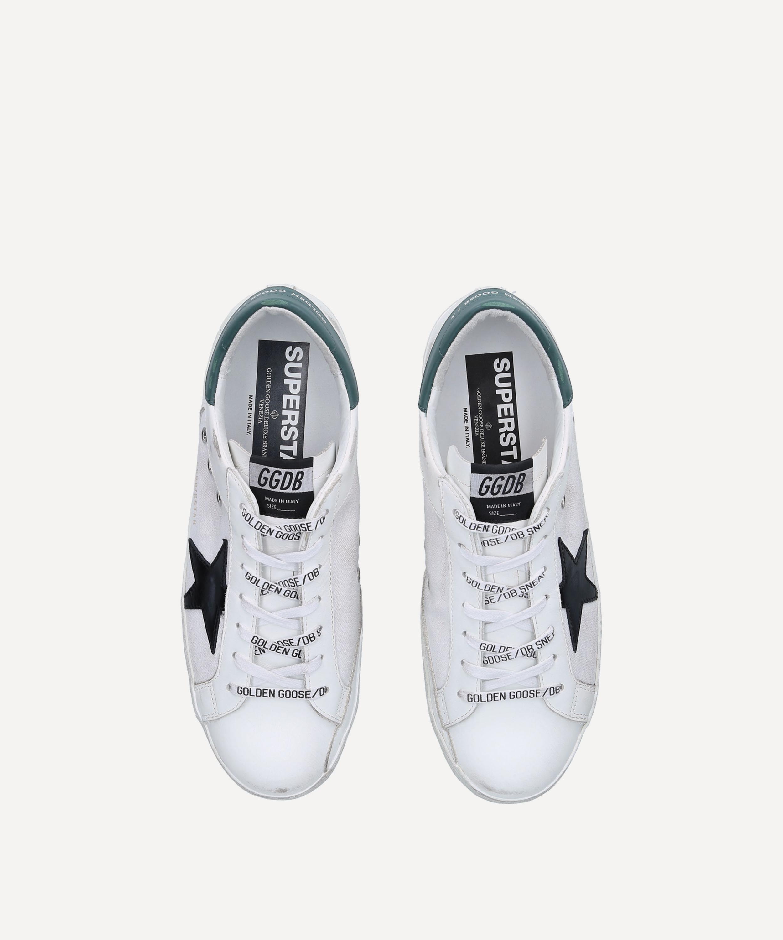 Golden Goose Superstar Leather and Canvas Sneakers Liberty