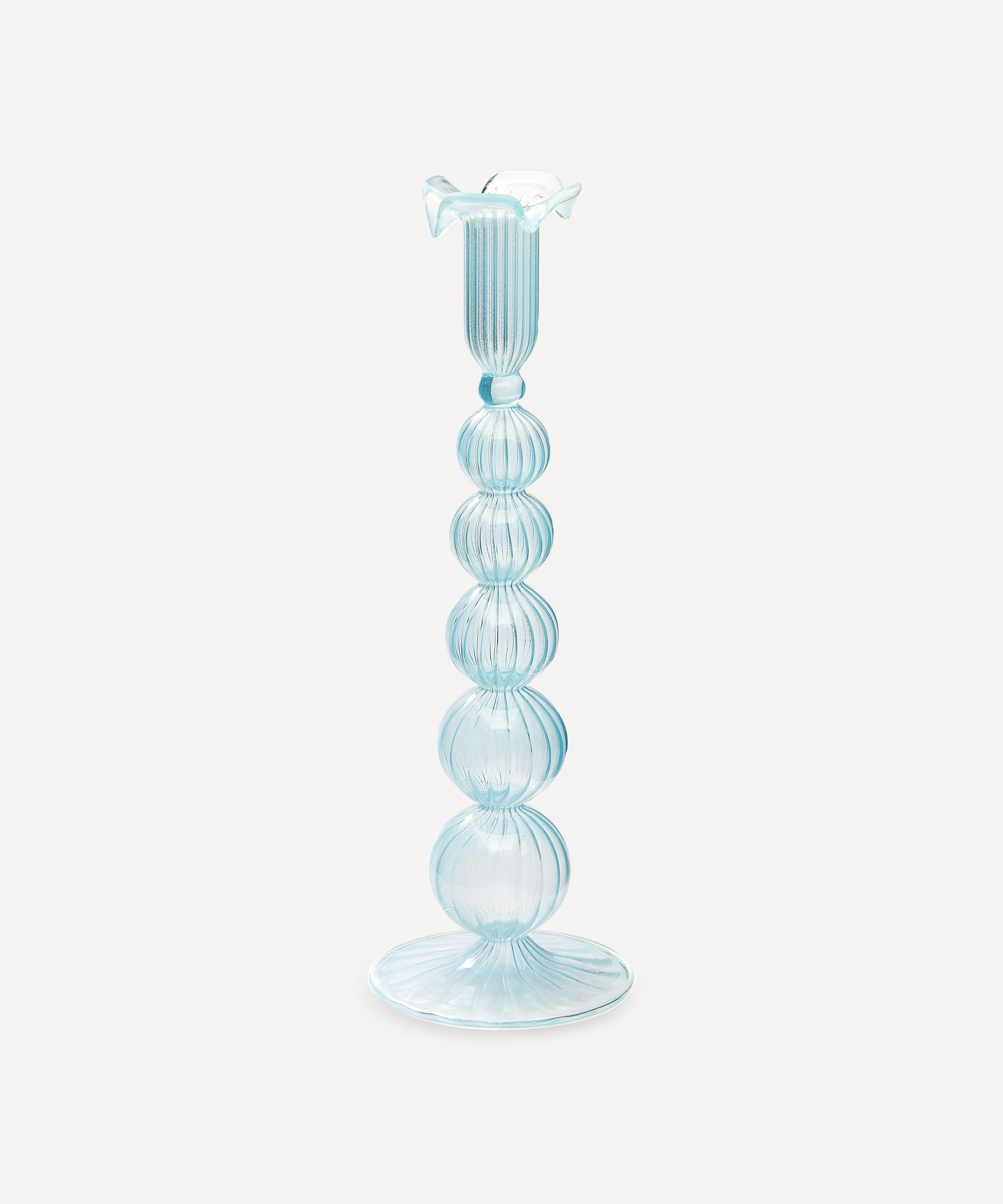 Anna + Nina - Cloudy Glass Candlestick Holder image number 0