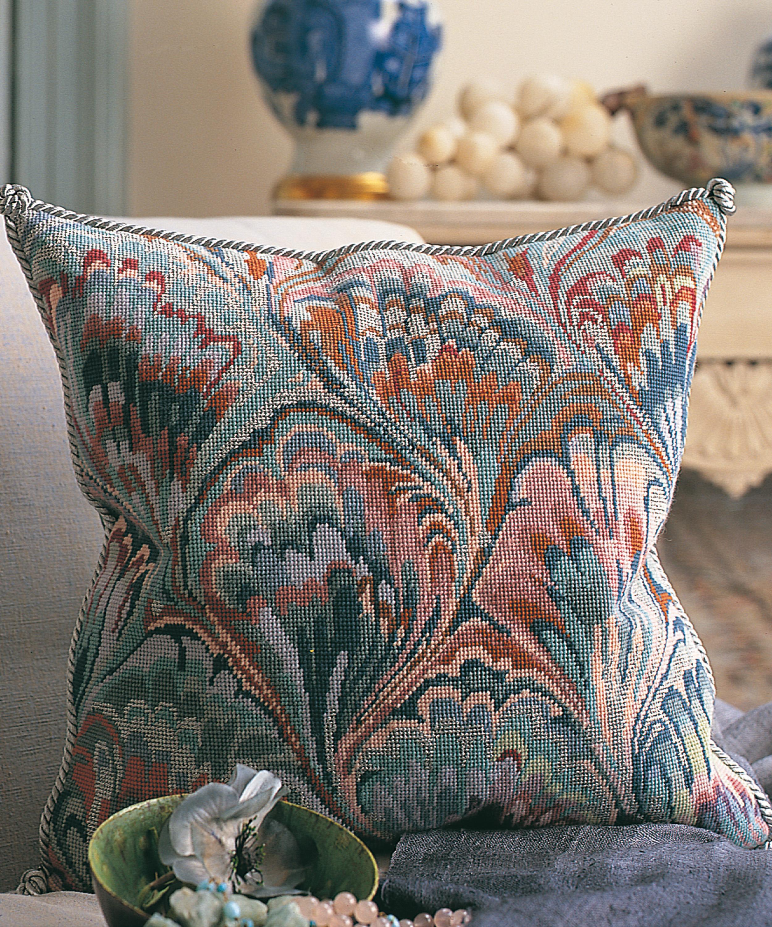 Glorafilia - Marbled Cushion Needlepoint Kit image number 1