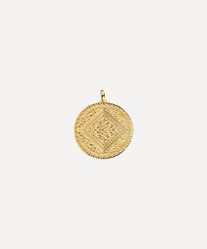 Monica Vinader - Gold Plated Vermeil Silver Marie Pendant Charm image number 0