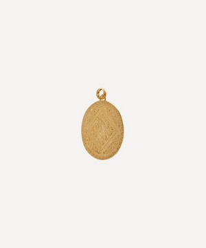 Monica Vinader - Gold Plated Vermeil Silver Marie Pendant Charm image number 2