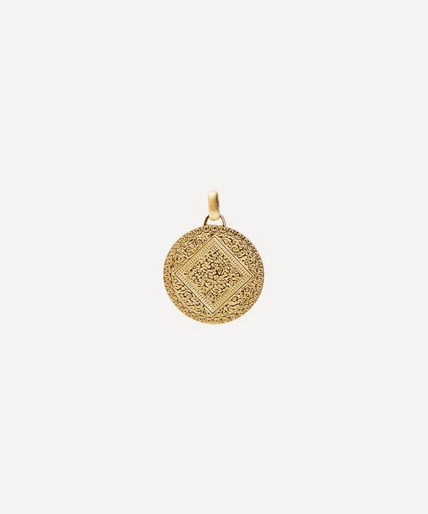 Monica Vinader - Gold Plated Vermeil Silver Mini Marie Pendant Charm image number null