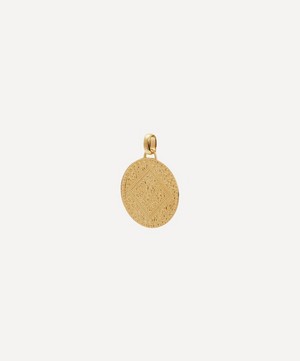 Monica Vinader - Gold Plated Vermeil Silver Mini Marie Pendant Charm image number 3