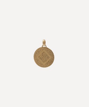 Monica Vinader - Gold Plated Vermeil Silver Mini Marie Pendant Charm image number 4