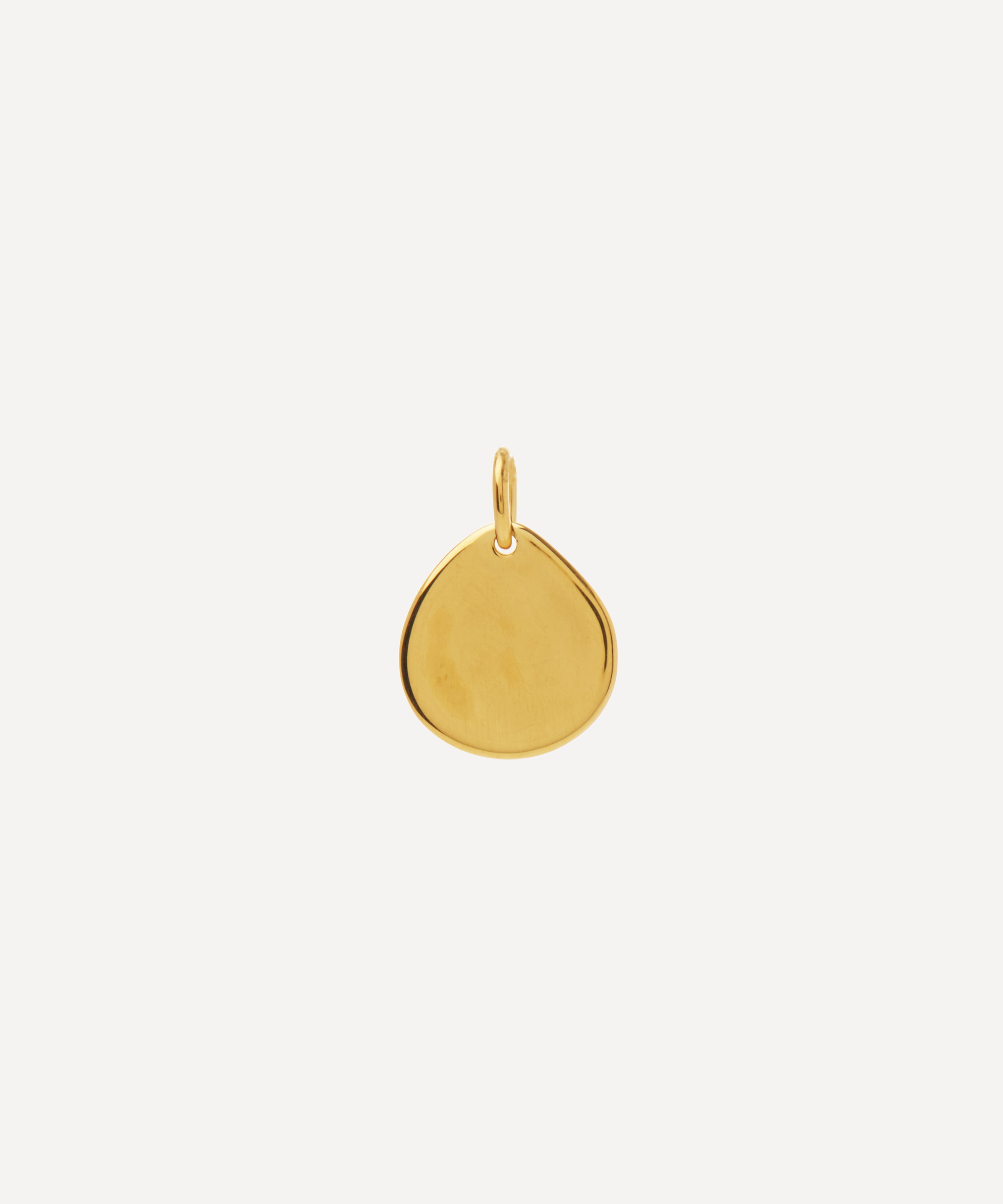 Monica Vinader - Gold Plated Vermeil Silver Siren Small Pendant Charm image number 0