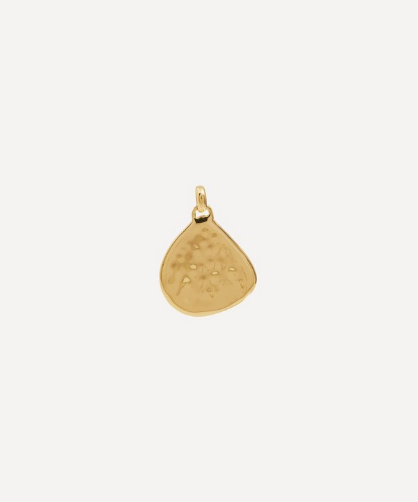 Monica Vinader - Gold Plated Vermeil Silver Siren Large Pendant Charm image number null