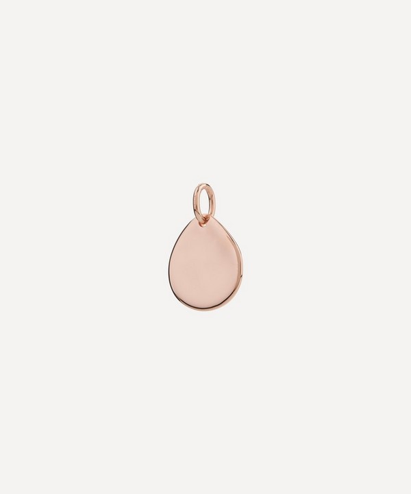 Monica Vinader - Rose Gold Plated Vermeil Silver Siren Small Pendant Charm image number null