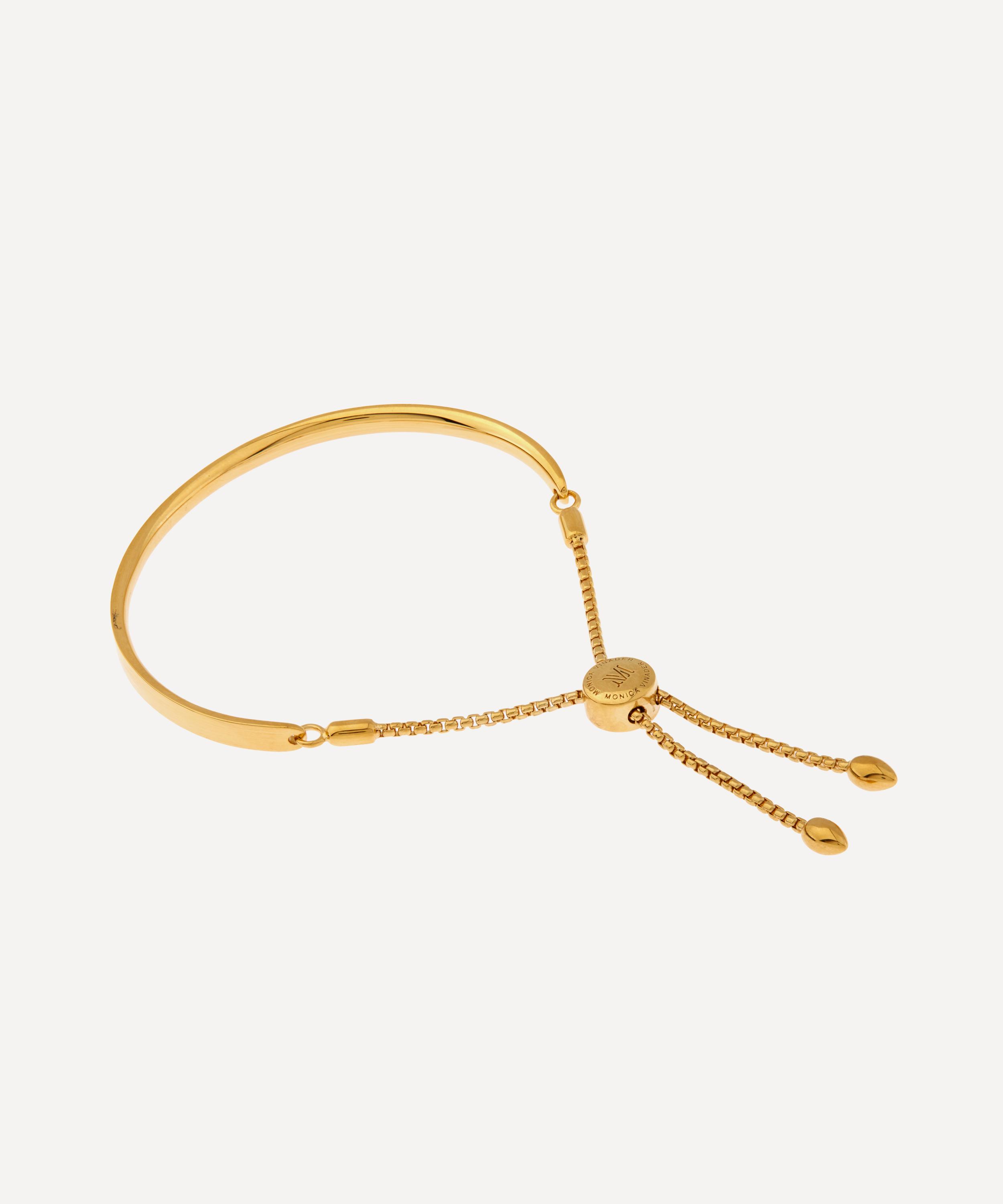 Monica Vinader - Gold Plated Vermeil Silver Fiji Chain Friendship Bracelet image number 2