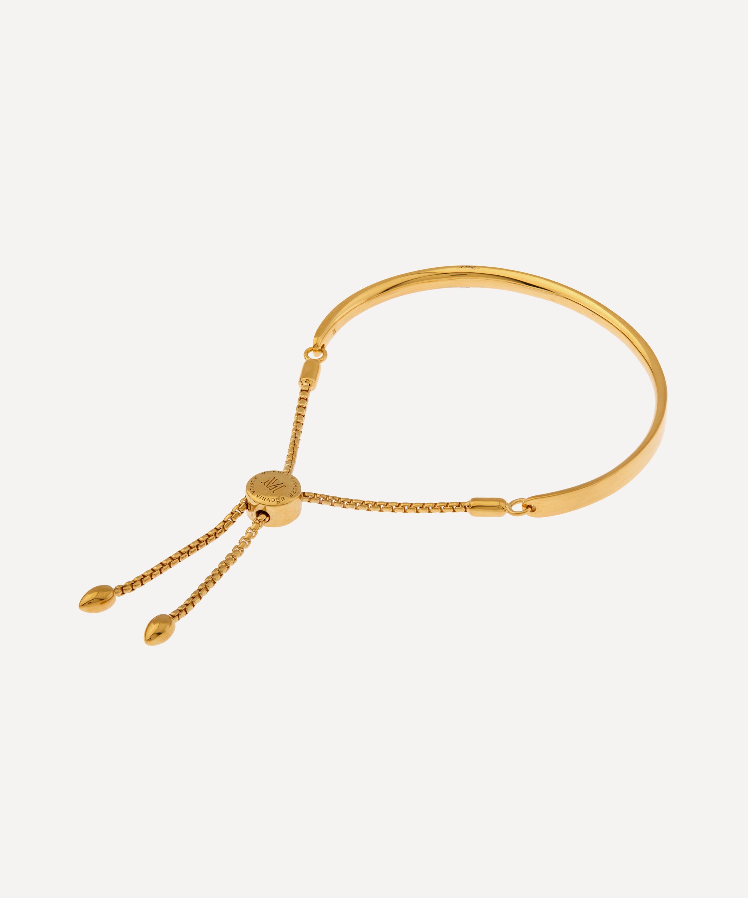 Monica Vinader - Gold Plated Vermeil Silver Fiji Chain Friendship Bracelet image number 3